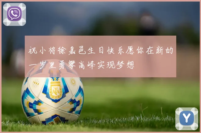 祝小将徐嘉邑生日快乐愿你在新的一岁里勇攀高峰实现梦想